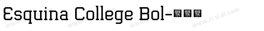 Esquina College Bol字体转换